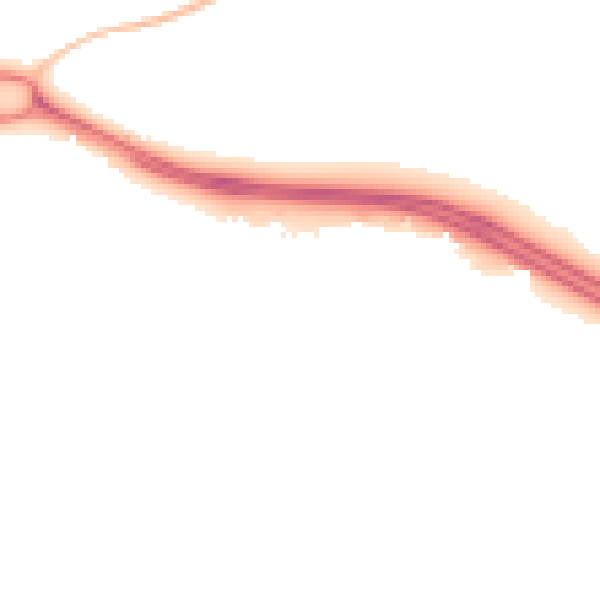 Night-time road noise heatmap for SN3 6DD