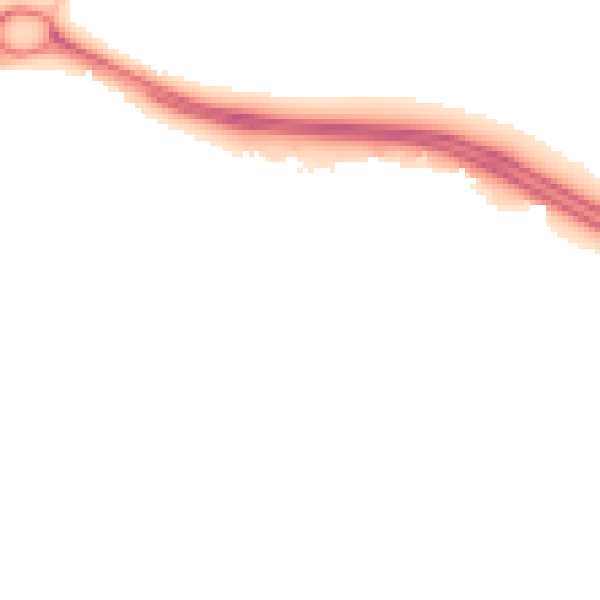 Night-time road noise heatmap for SN3 6DE
