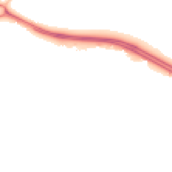 Night-time road noise heatmap for SN3 6DF