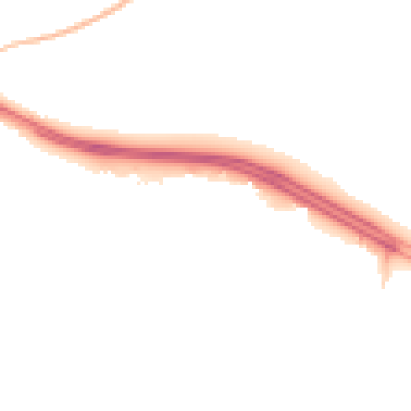 Night-time road noise heatmap for SN3 6DH