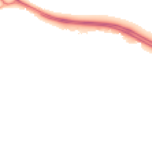 Night-time road noise heatmap for SN3 6EE