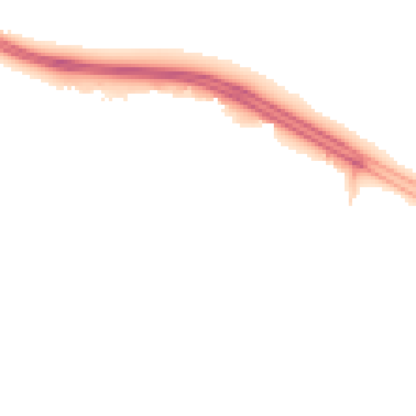 Night-time road noise heatmap for SN3 6EG