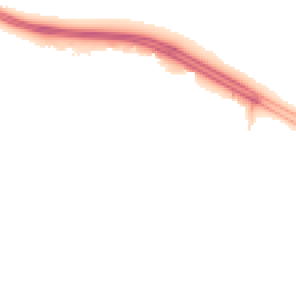 Night-time road noise heatmap for SN3 6EH