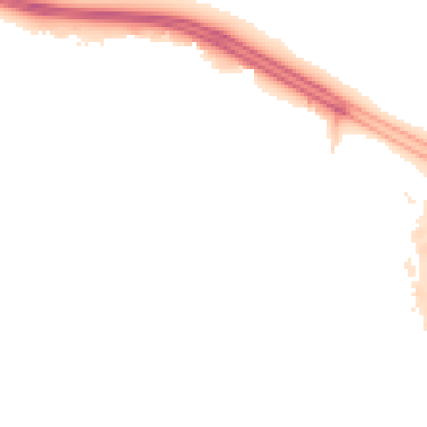 Night-time road noise heatmap for SN3 6EQ