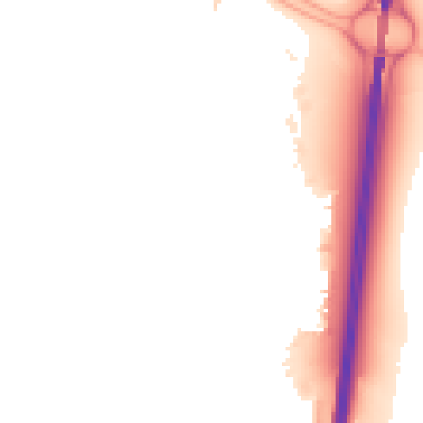 Night-time road noise heatmap for SN3 6FA