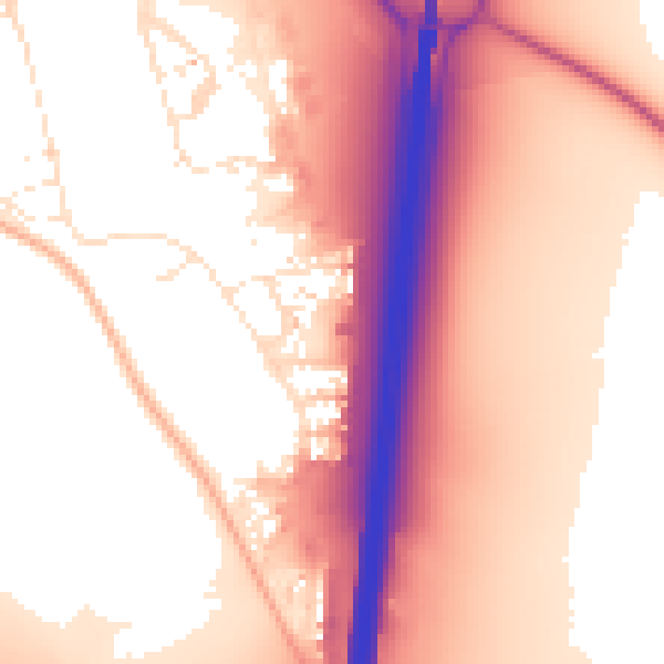 Daytime road noise heatmap for SN3 6FE