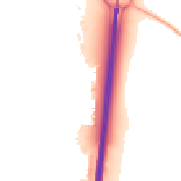 Night-time road noise heatmap for SN3 6FE