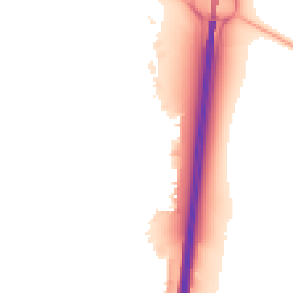 Night-time road noise heatmap for SN3 6FF
