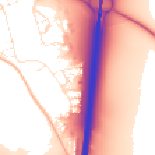 Daytime road noise heatmap for SN3 6FH