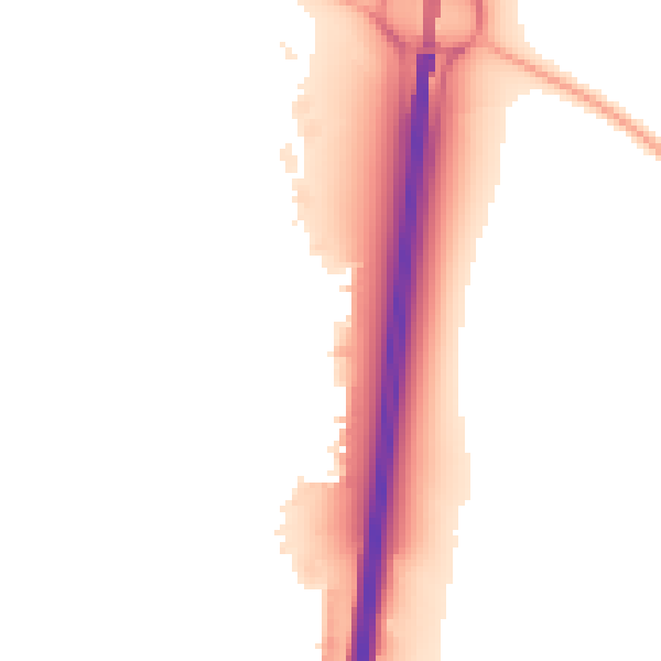 Night-time road noise heatmap for SN3 6FH