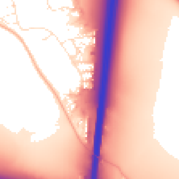 Daytime road noise heatmap for SN3 6FL