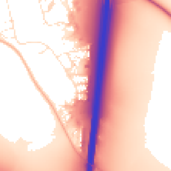 Daytime road noise heatmap for SN3 6FN
