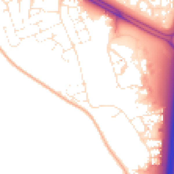 Daytime road noise heatmap for SN3 6FX