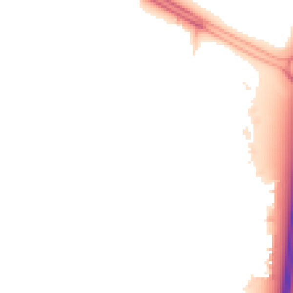 Night-time road noise heatmap for SN3 6FX