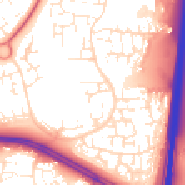 Daytime road noise heatmap for SN3 6HF
