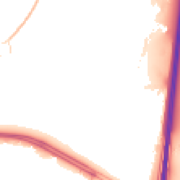 Night-time road noise heatmap for SN3 6HF