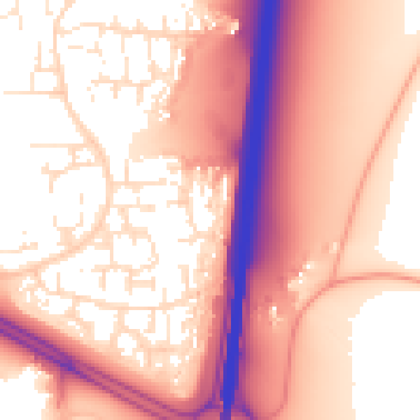 Daytime road noise heatmap for SN3 6LR