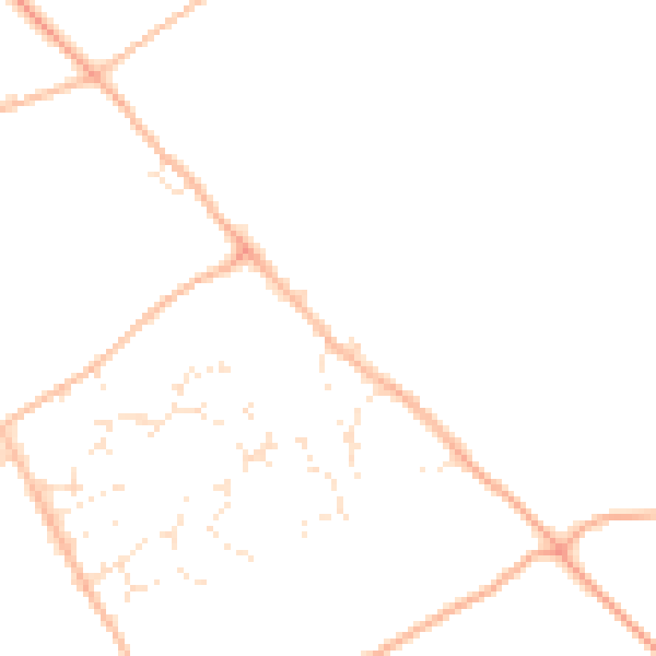 Daytime road noise heatmap for SN4 0AE