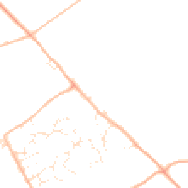 Daytime road noise heatmap for SN4 0AF