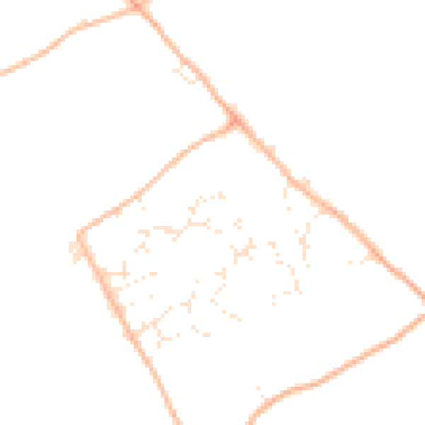 Daytime road noise heatmap for SN4 0BT