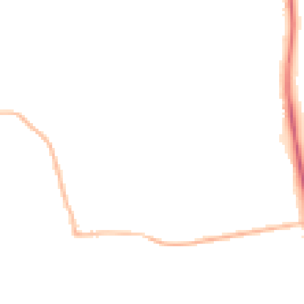 Night-time road noise heatmap for SN4 0NH