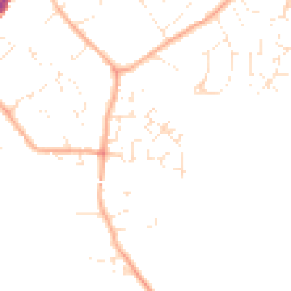 Daytime road noise heatmap for SN4 7FQ