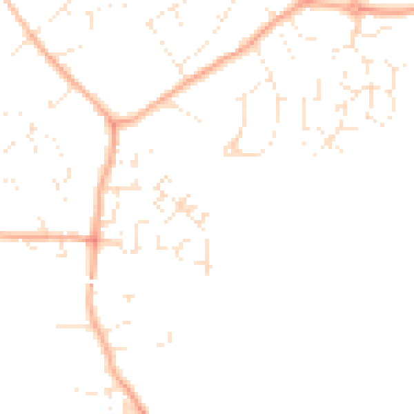 Daytime road noise heatmap for SN4 7FZ