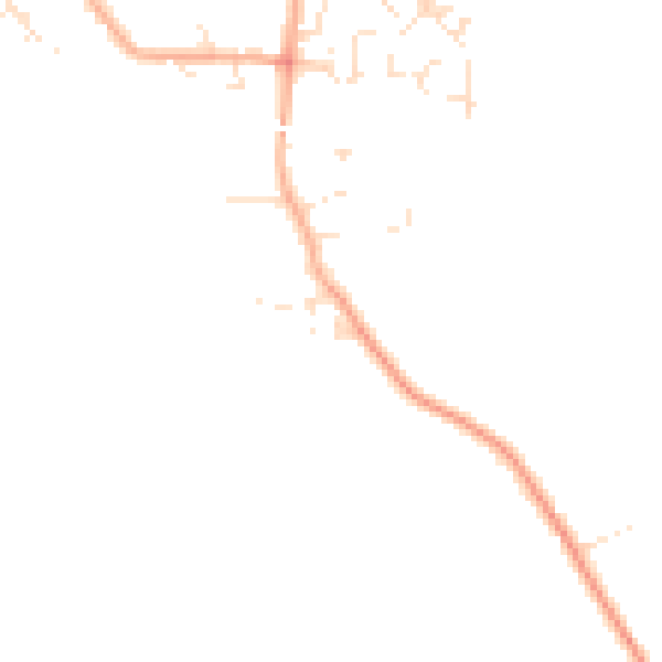 Daytime road noise heatmap for SN4 7SE