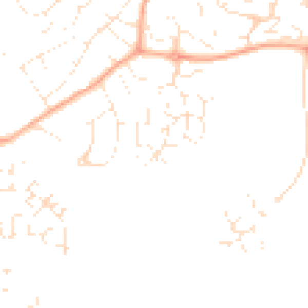 Daytime road noise heatmap for SN4 8FN