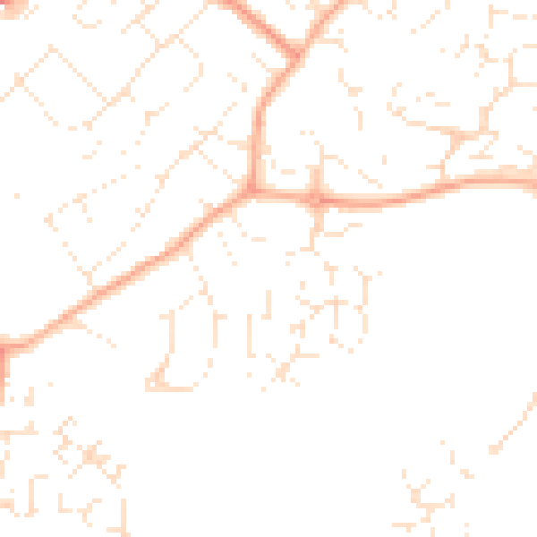 Daytime road noise heatmap for SN4 8HP