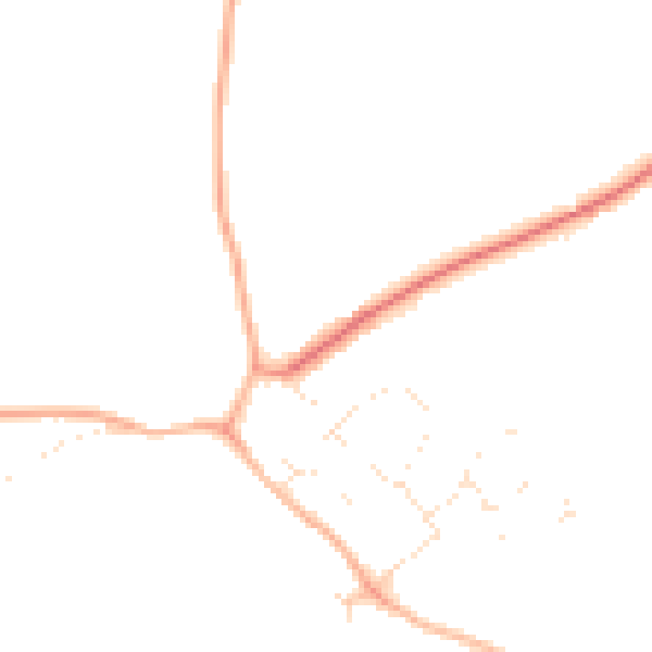 Daytime road noise heatmap for SN5 3LE