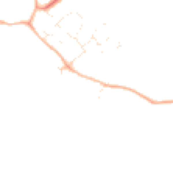 Daytime road noise heatmap for SN5 3LH