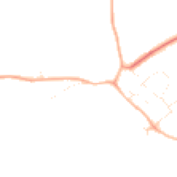 Daytime road noise heatmap for SN5 3LS