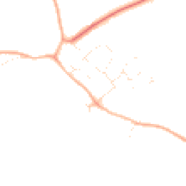 Daytime road noise heatmap for SN5 3LU