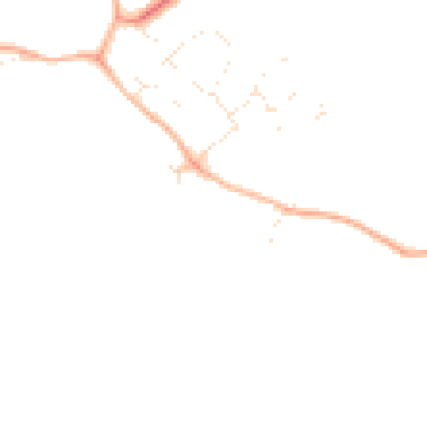 Daytime road noise heatmap for SN5 3LX