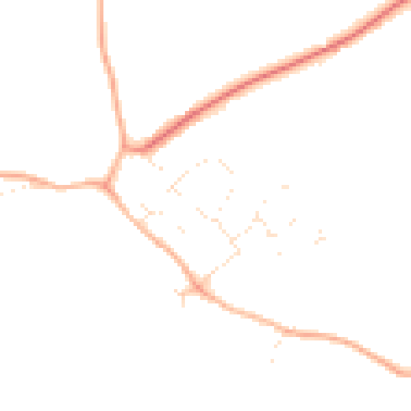 Daytime road noise heatmap for SN5 3NA