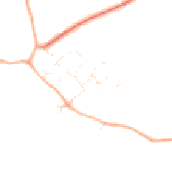 Daytime road noise heatmap for SN5 3NB