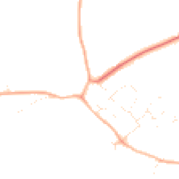 Daytime road noise heatmap for SN5 3NE