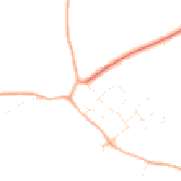 Daytime road noise heatmap for SN5 3NF