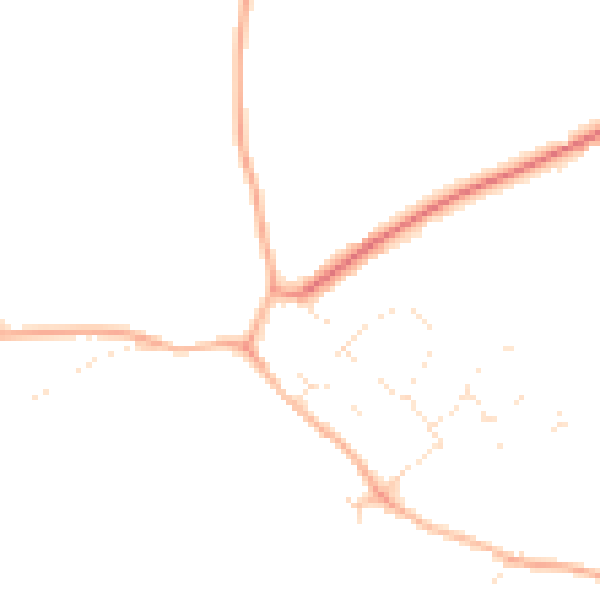 Daytime road noise heatmap for SN5 3NG