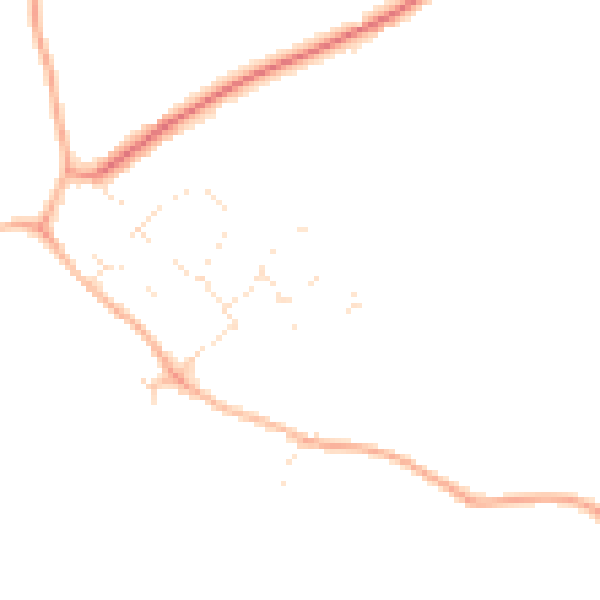 Daytime road noise heatmap for SN5 3NQ
