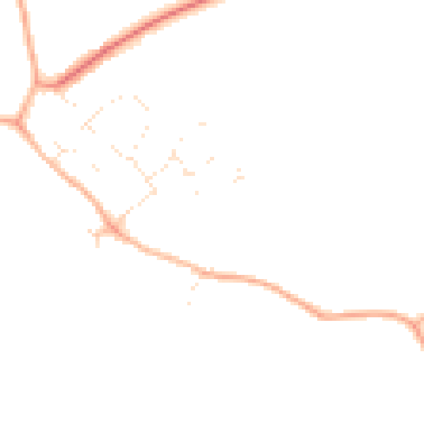 Daytime road noise heatmap for SN5 3NR