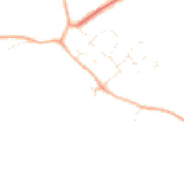 Daytime road noise heatmap for SN5 3WS