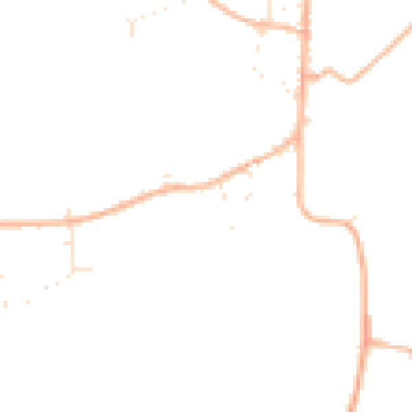 Daytime road noise heatmap for SN5 4AD