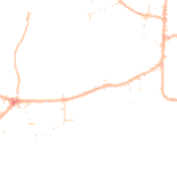 Daytime road noise heatmap for SN5 4AE