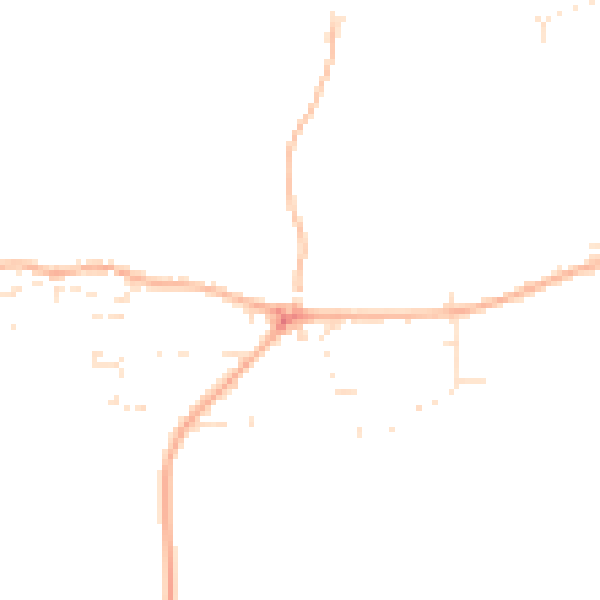 Daytime road noise heatmap for SN5 4BU