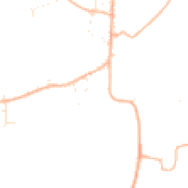 Daytime road noise heatmap for SN5 4DR