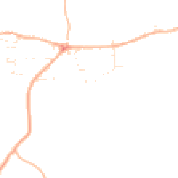 Daytime road noise heatmap for SN5 4EQ
