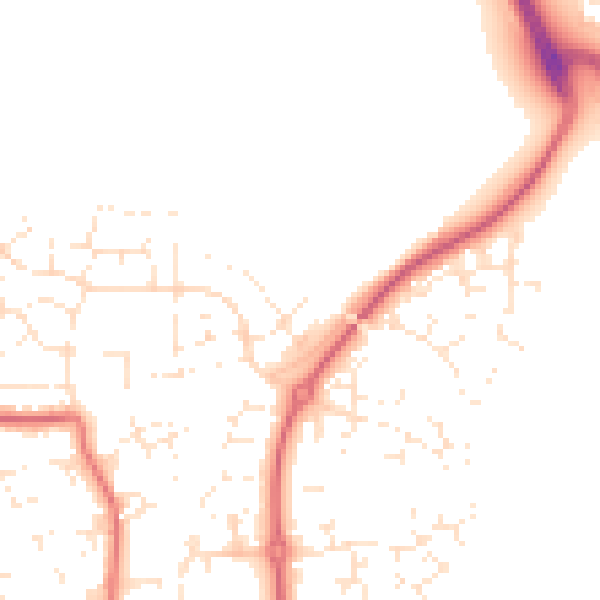 Daytime road noise heatmap for SN5 4FS
