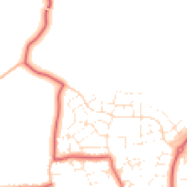 Daytime road noise heatmap for SN5 4FZ